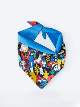 John Dog Barcelona Halstuch, Hundebandana - blau
