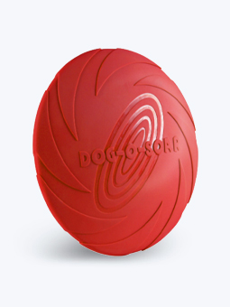 Hundespielzeug rote Frisbee-Trennscheibe aus Gummi von PetNova