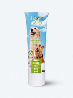 Pastete für Hunde mit Gans Lovi Dog 90 g