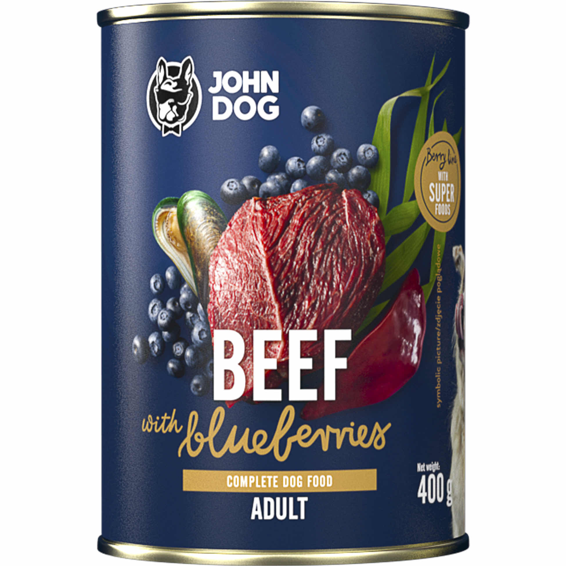 Nassfutter für Hunde Rindfleisch mit Heidelbeeren Berry Line – Bild 2