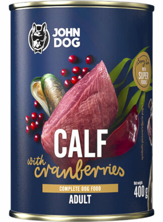 Nassfutter für Hunde Kalb mit Moosbeeren Berry Line