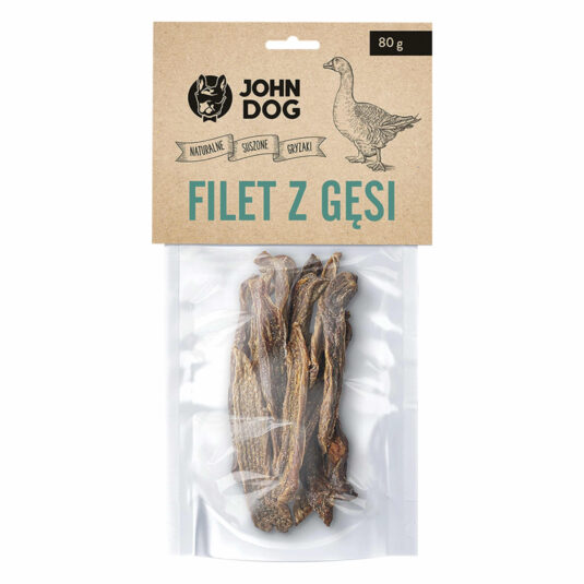 Ein natürlicher Leckerbissen für deinen Hund. Getrocknetes Premium-Gänsefleisch. 80g.