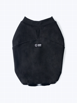 Microfleece Hundesweatshirt schwarz