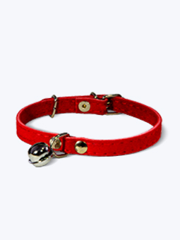 Jane Cat rotes Glockenhalsband