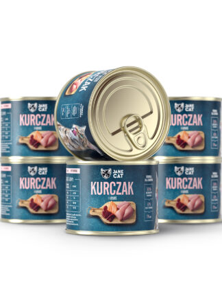 Premium Nassfutter. Huhn und Lachs Jane Cat 6x200g