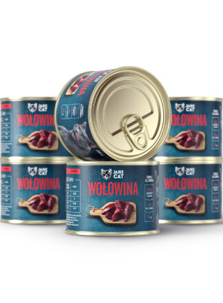 Premium Nassfutter. Rindfleisch Jane Katze 6x200g