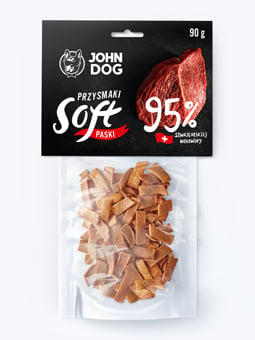 John Dog Soft Strips. Schweizer Rindfleisch - 95%