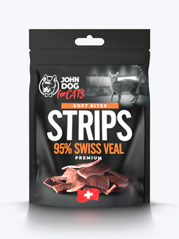 Streifen John Dog for Cats Soft. Schweizer Kalb - 95%