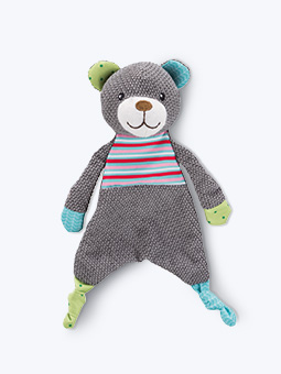 Brauner Plüsch-Teddybär Raschelndes Maskottchen für Hunde von Trixie 30 cm.