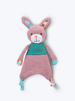 Hundemaskottchen Plüsch rosa Quietsche-Kaninchen von Trixie 28 cm.