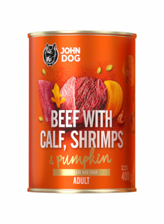 Nassfutter für Hunde Rind mit Kalb, Garnelen und Kürbis Pumpkin Line