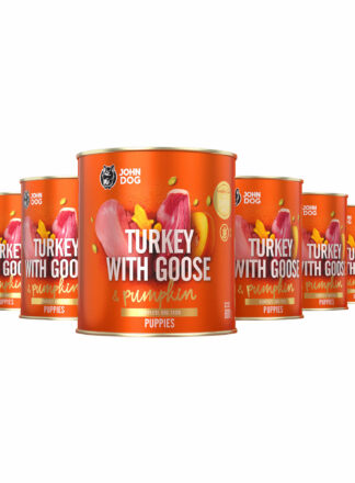 Nassfutter für Welpen Truthahn mit Gans & Kürbis 6x800g Pumpkin Line Junior