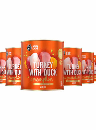 Nassfutter für Hunde Pute mit Ente und Kürbis 6x800g Pumpkin Line