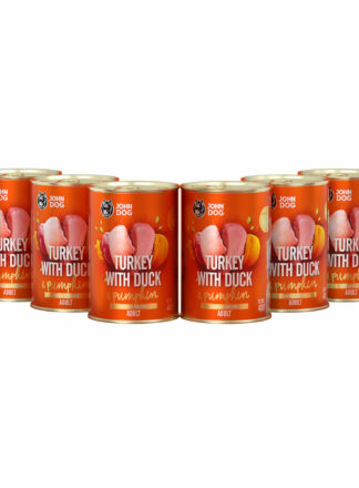 Nassfutter für Hunde Pute mit Ente und Kürbis 6x400g Pumpkin Line