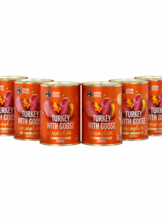 Nassfutter für Welpen Truthahn mit Gans & Kürbis 6x400g Pumpkin Line Junior