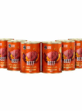 Monoprotein Nassfutter für Hunde Rind mit Kürbis 6x400g Pumpkin Line