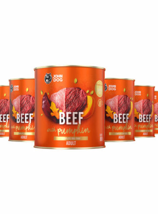 Monoprotein Nassfutter für Hunde Rind mit Kürbis 6x800g Pumpkin Line