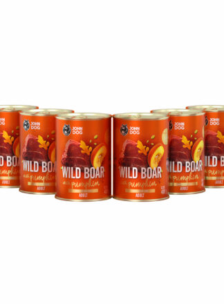 Monoprotein Nassfutter für Hunde Wildschwein mit Kürbis 6x400g Pumpkin Line