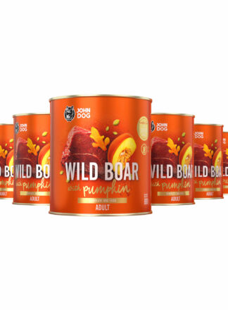 Monoprotein Nassfutter für Hunde Wildschwein mit Kürbis 6x800g Pumpkin Line