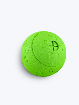 Grüner Gummiball für Hundeleckerlis, Pet Nova