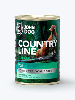 Monoprotein Nassfutter für Hunde Schwein Country Line