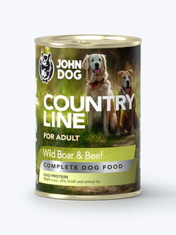 Nassfutter für Hunde Wildschwein und Rind Country Line