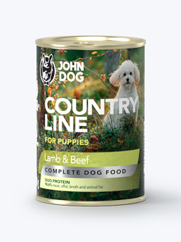 Nassfutter für Welpen Lamm und Rind Country Line Junior