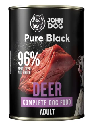 Monoprotein Nassfutter für Hunde Hirsch Pure Black