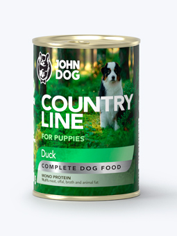 Monoprotein Nassfutter für Welpen Ente Country Line Junior