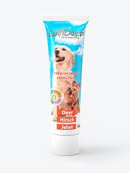 Hundepastete mit Hirsch in der Tube Lovi Dog, 90 g
