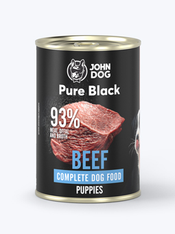 Rindfleisch Junior Pure Black John Dog 400 g.