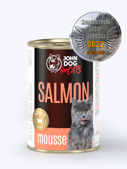 Mousse Nassfutter für Kätzchen 400g Lachs John Dog For Cats.