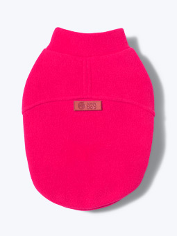 Rosa Fleece-Sweatshirt für kleine Hunde von John Dog