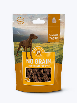Natürliches, getreidefreies Hundeleckerli mit Leber von Natures Taste, Verpackung