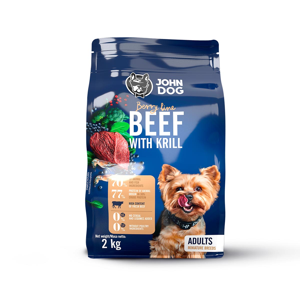 Trockenfutter für Hunde Rind mit Krill Berry Line Mini-Rassen – Bild 2