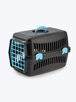 Schwarz-blauer Katzen- oder kleiner Hundetransporter John Dog