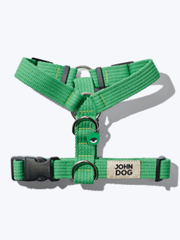Grünes Hundeschutzgeschirr aus der John Dog Hey Hau Hello Kollektion, größere Größe