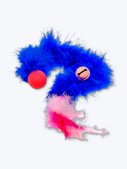 Blaue Federboa Schlange springendes Katzenspielzeug mit Ball von Pet Supplise