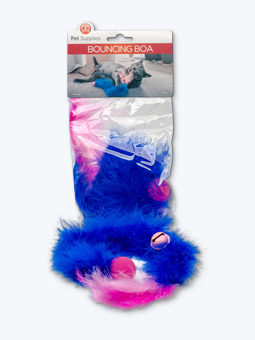 Blaue Federboa Schlange springendes Katzenspielzeug mit Ball von Pet Supplise