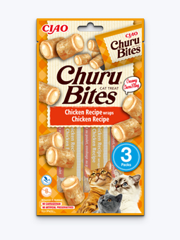 Katzenleckerli - Hühnerbisse 3x10g Churu, von Ciao