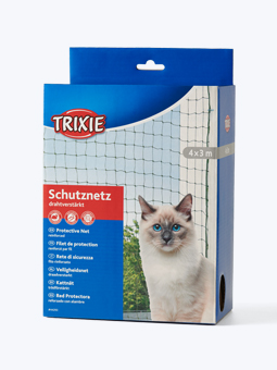 Packansicht des grünen Sicherheitsnetzes, für Katze, Balkon, von Trixie.