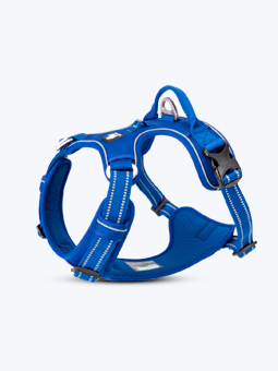 Hundegeschirr, in Marineblau, Seitenansicht. Premium, Marke TruLove.