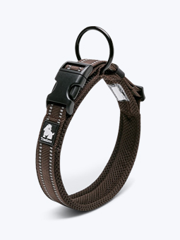 Hundehalsband, Farbe braun, Augenansicht, Marke Truelove.