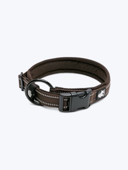 Hundehalsband, Farbe braun, Schnallenansicht, Truelove.