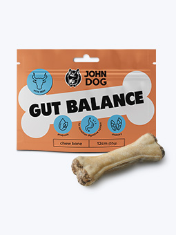 Darm Balance Pack und Funktionsknochen, Marke John Dog.