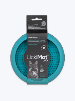 Lickimat ufo Hundeleckmatte, türkis, rund.