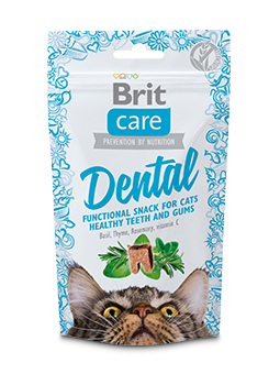 Brit Care Dental Katzenleckerlis, Basilikum, Thymian, Rosmarin und Vitamin C.