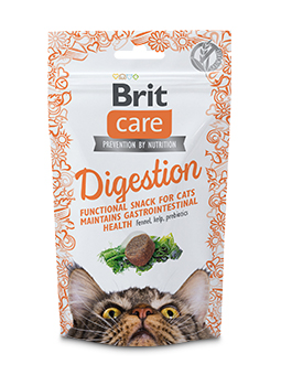 Brit Care Digestion Katzenleckerlis, Basilikum, Fenchel, Seetang, Präbiotika.