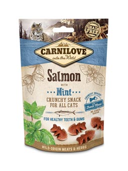 Carnilove knuspriges Hundeleckerli Lachs mit Minze.