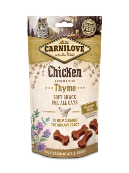 Carnilove knuspriges Hundeleckerli Huhn mit Thymian.